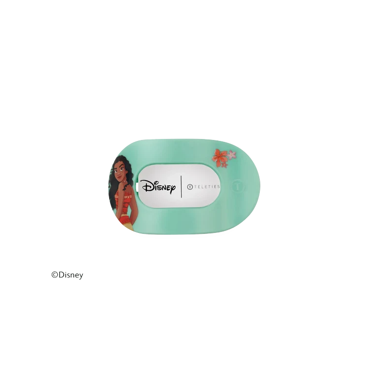 Teleties Small Flat Round Hair Clip - Moana