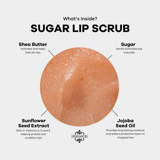 Dermasuri Lip Scrub Sugar Exfoliator .7 oz - Coconut Passionfruit