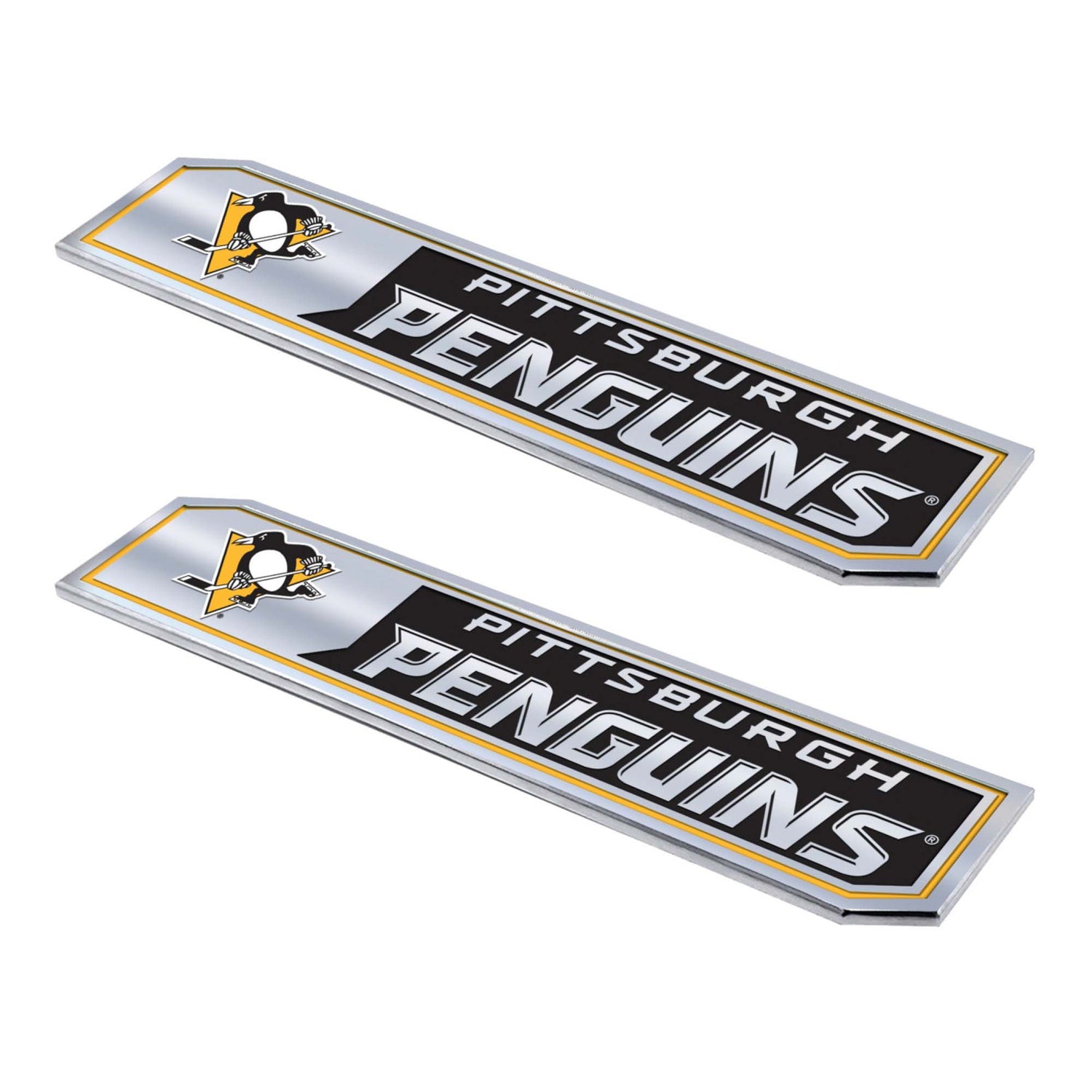 Fanmats Pittsburgh Penguins Embossed Truck Emblem 2pk