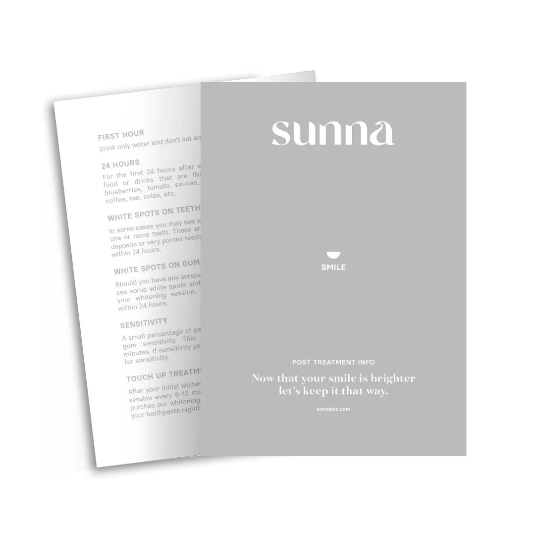 Sunna Smile Post Care Cards - 25 Pack