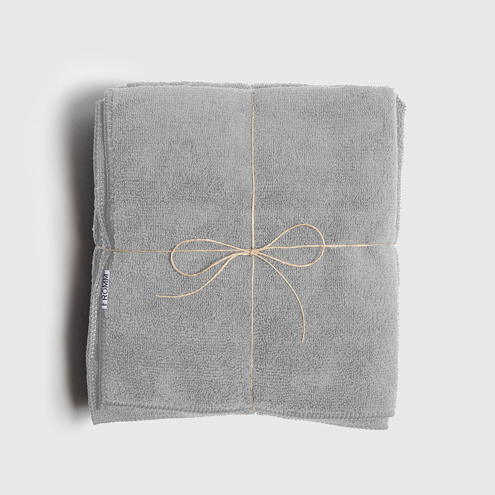 Fromm Softees Microfiber Towels - 10 Pack - Grey