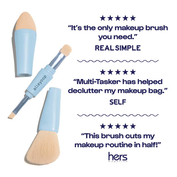 Alleyoop Multi-Tasker 4-in-1 Makeup Brush