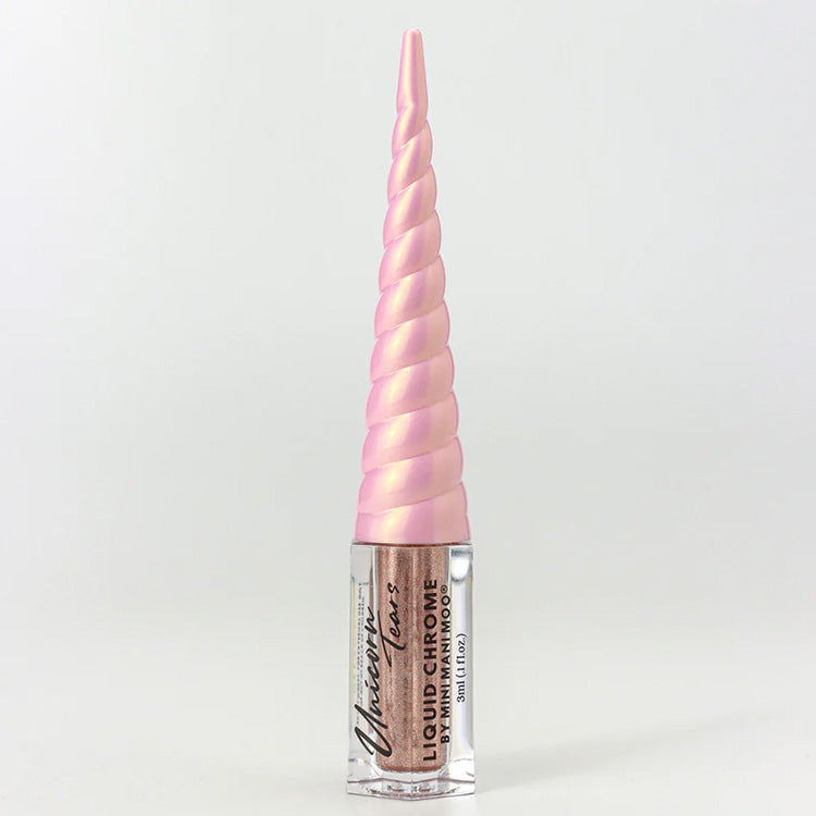 Mini Mani Moo! Unicorn Tears Liquid Chrome - Rose Gold 0.1 oz.