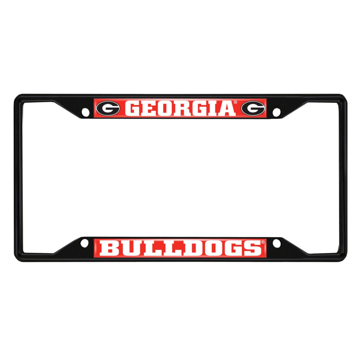 Fanmats Georgia Bulldogs License Plate Frame - Black