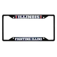 Fanmats Illinois Illini License Plate Frame - Black Fanmats