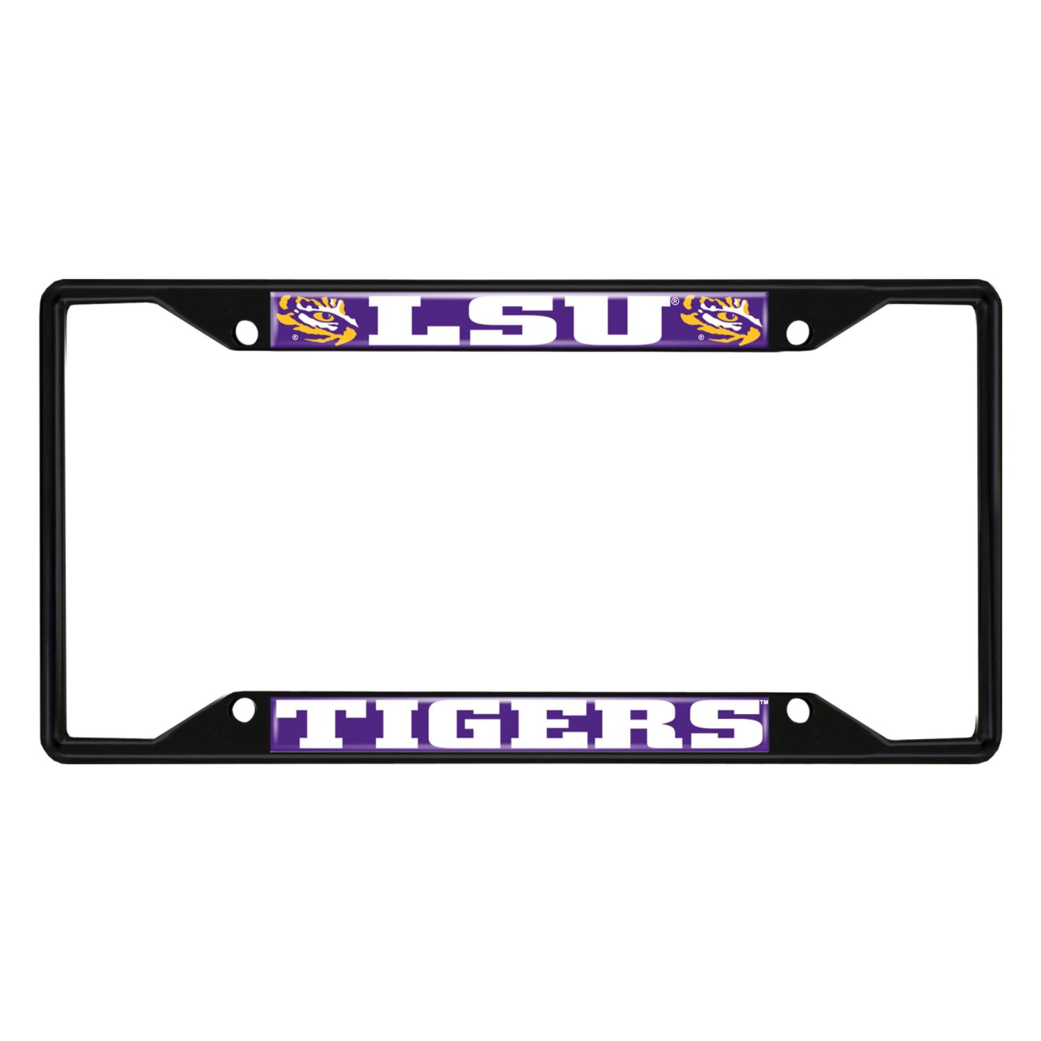 Fanmats LSU Tigers License Plate Frame - Black