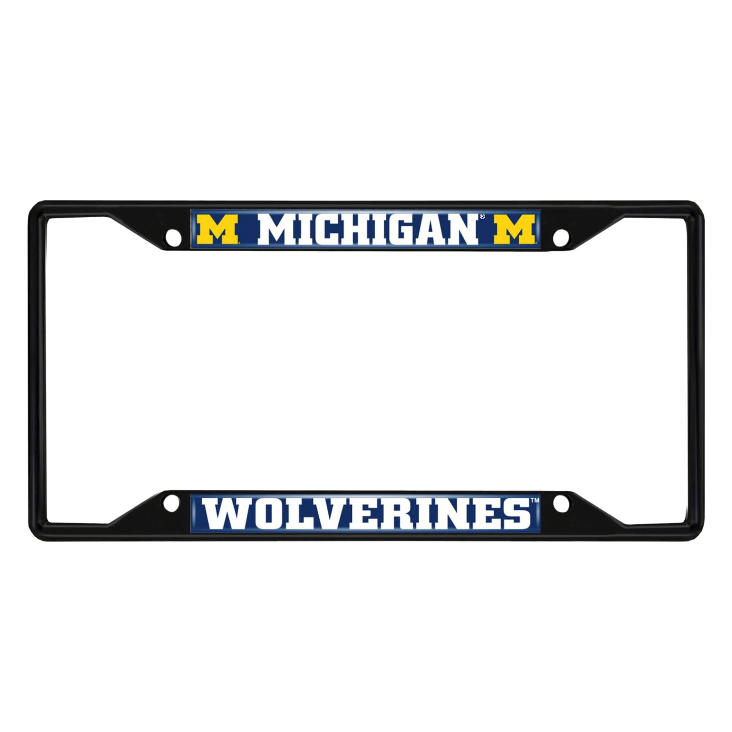 Fanmats Michigan Wolverines License Plate Frame - Black