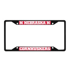 Fanmats Nebraska Cornhuskers License Plate Frame - Black Fanmats