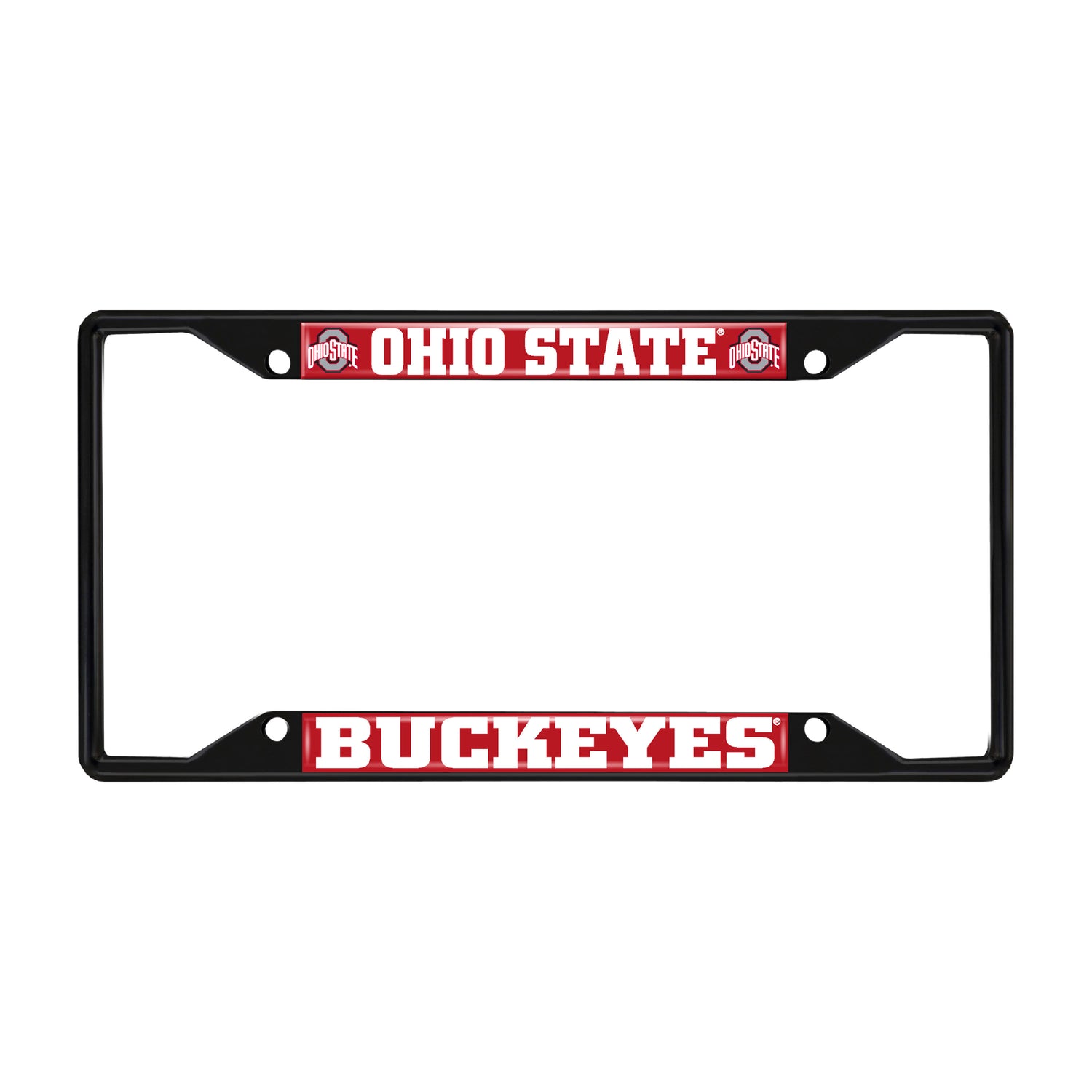 Fanmats Ohio State Buckeyes License Plate Frame - Black