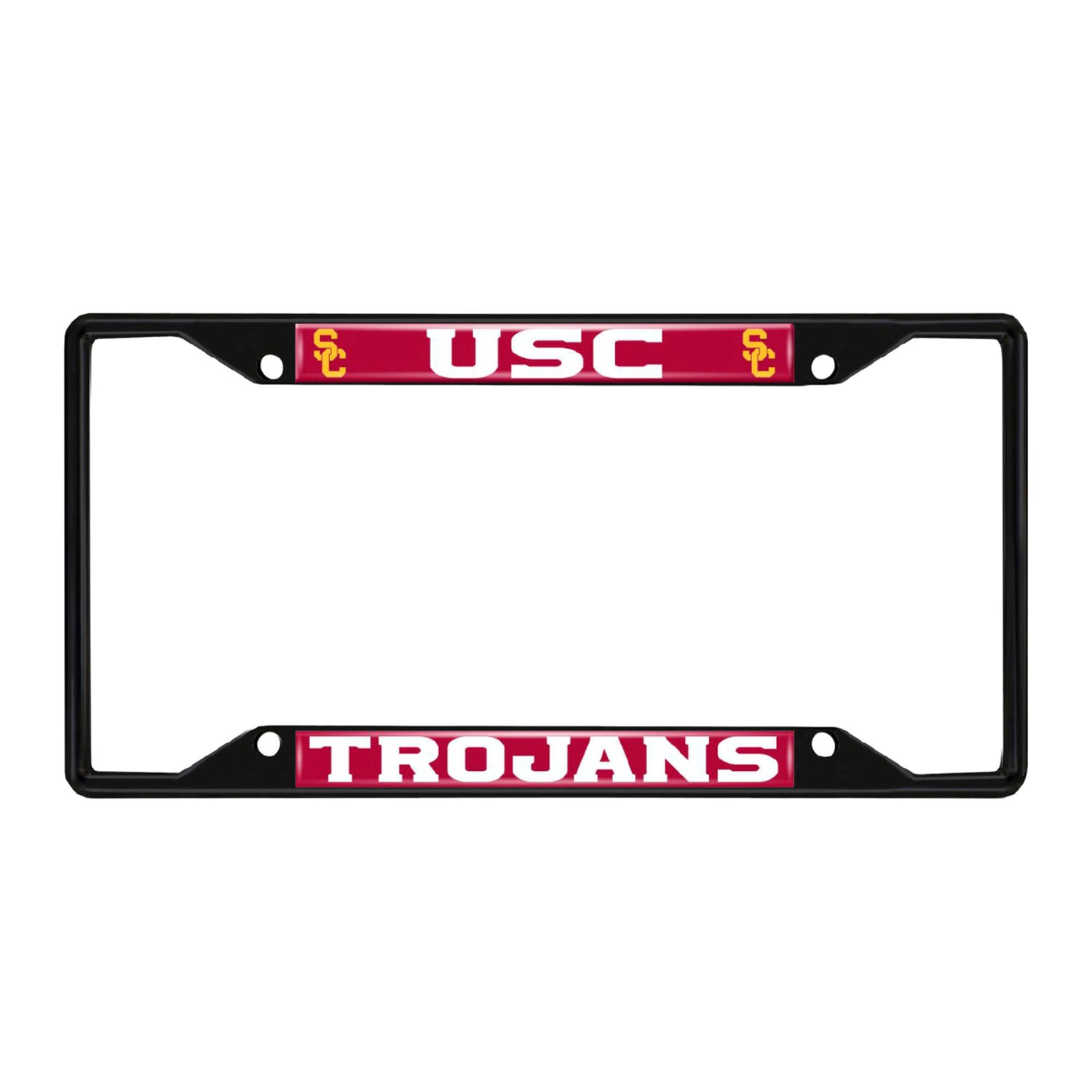 Fanmats Southern California Trojans Licc Plate Frame - Black Fanmats