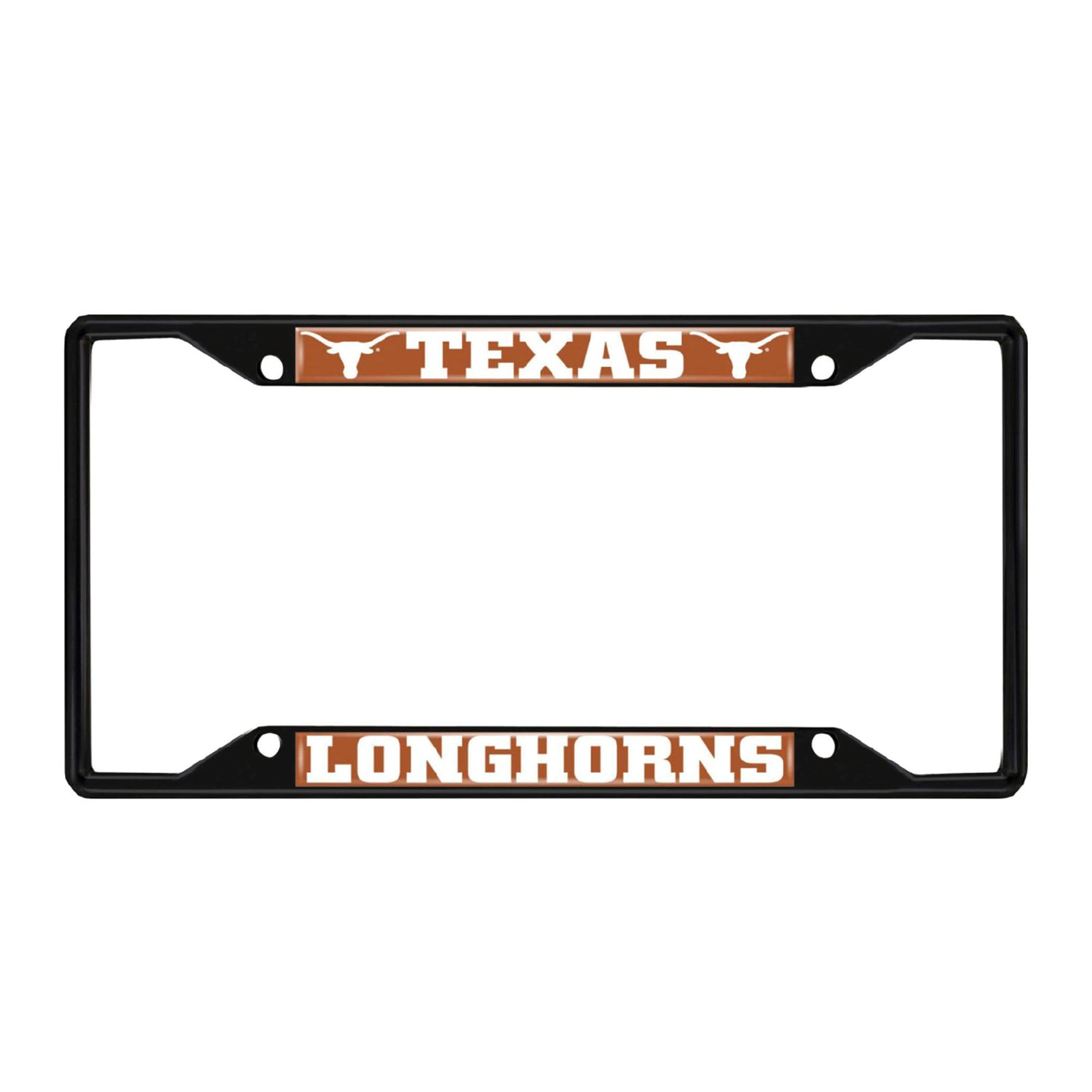 Fanmats Texas Longhorns License Plate Frame - Black