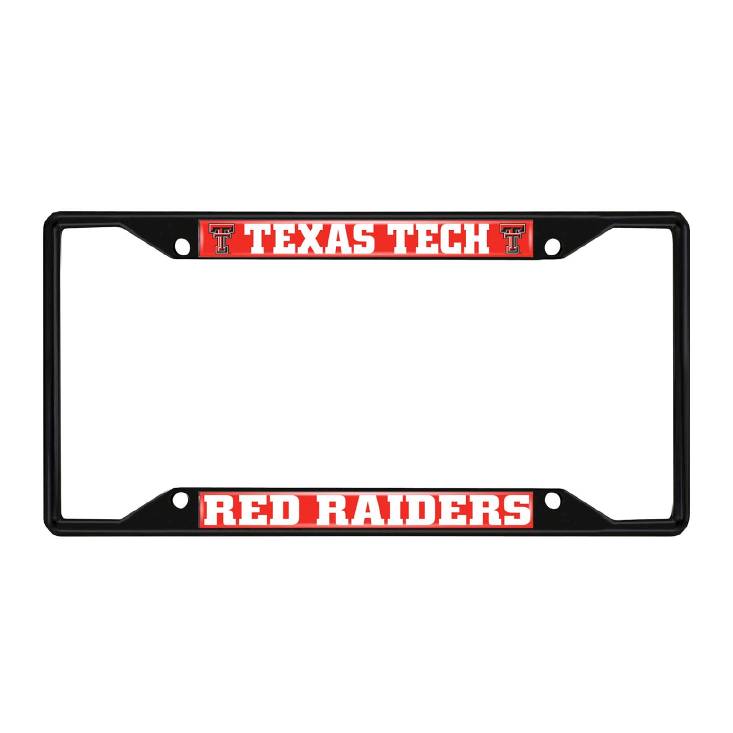 Fanmats Texas Tech Red Raiders License Plate Frame - Black Fanmats