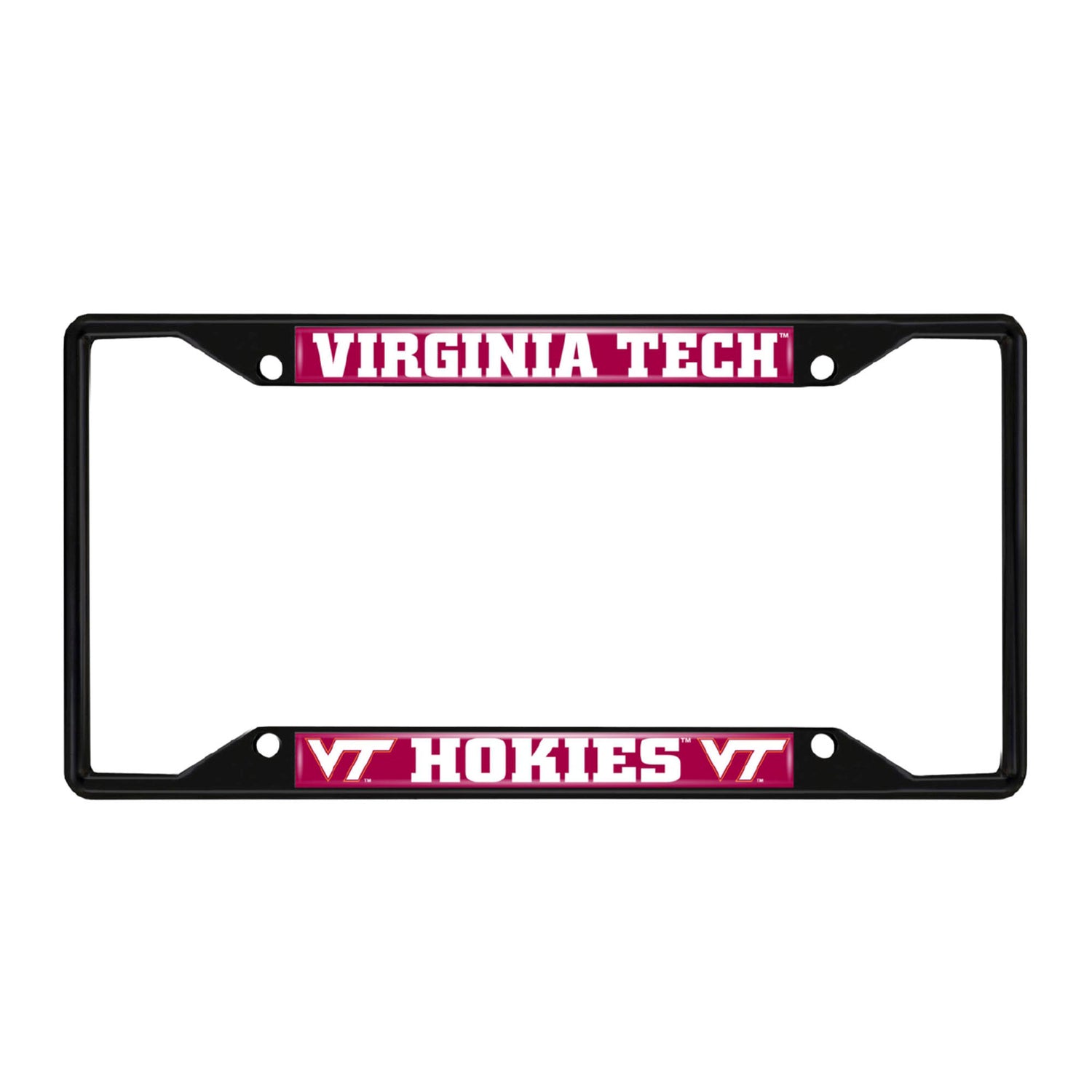 Fanmats Virginia Tech Hokies License Plate Frame - Black Fanmats