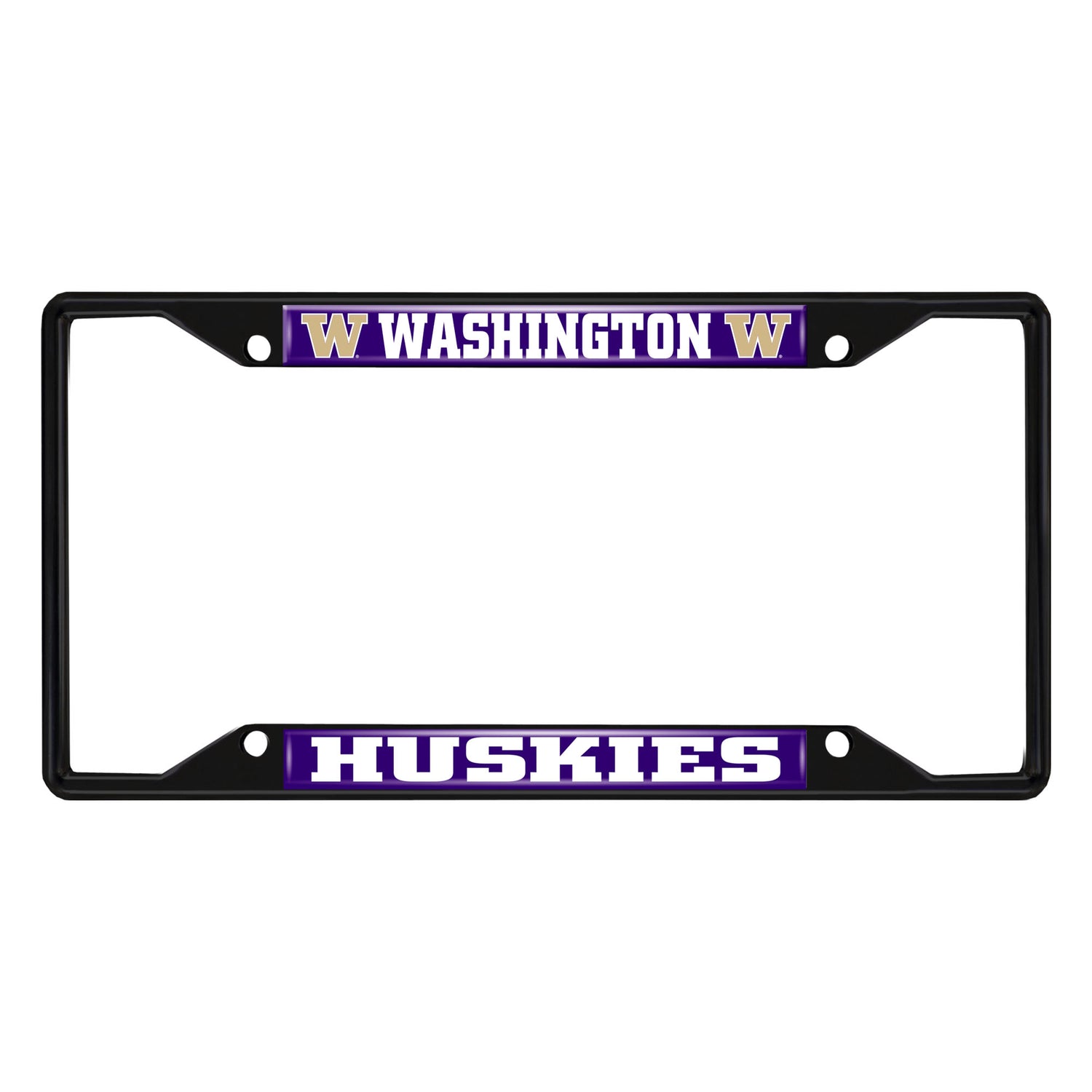 Fanmats Washington Huskies License Plate Frame - Black