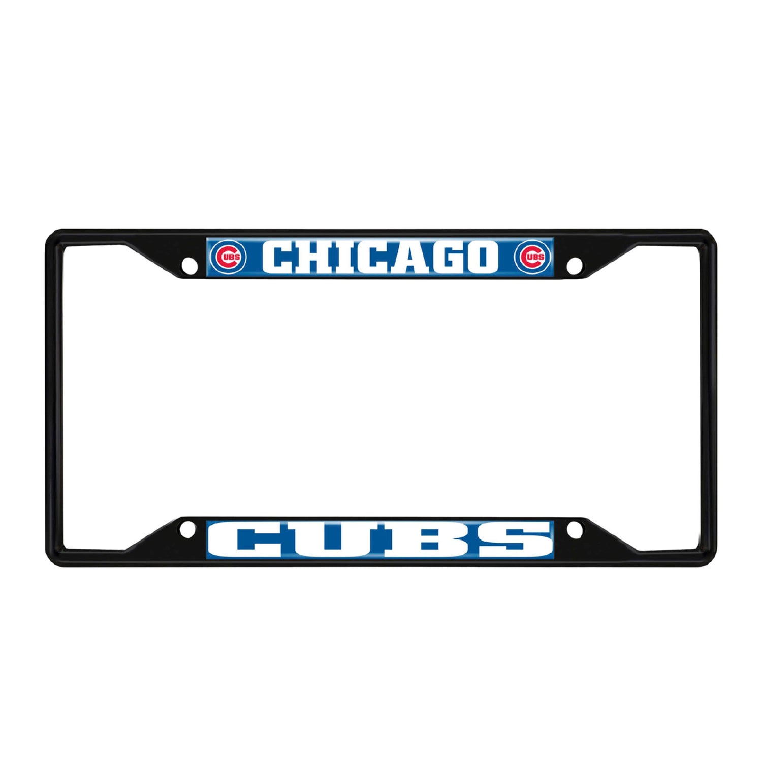 Fanmats Chicago Cubs License Plate Frame - Black