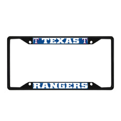 Fanmats MLB Texas Rangers License Plate Frame - Black Fanmats