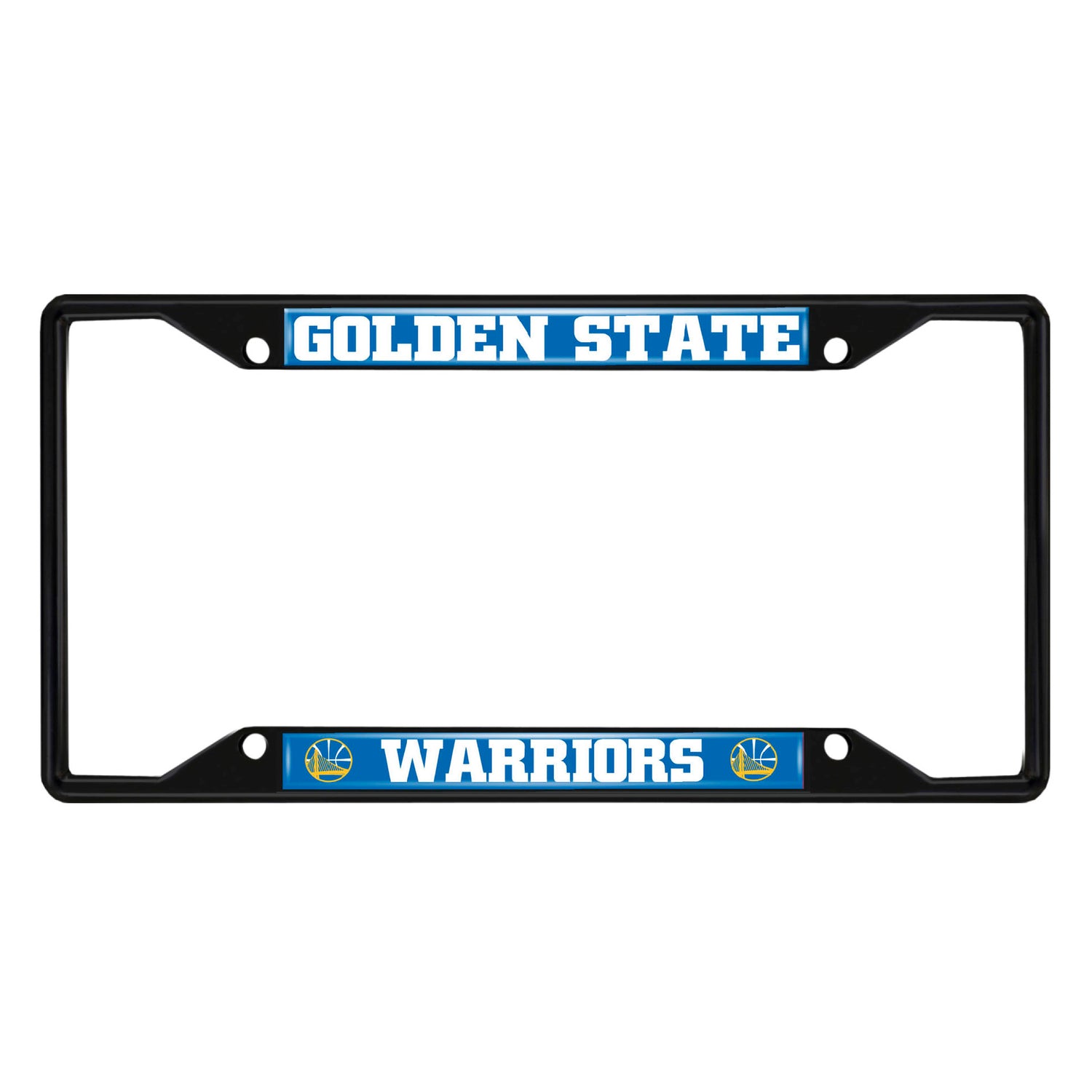 Fanmats NBA Golden State Warriors License Plate Frame Black Fanmats