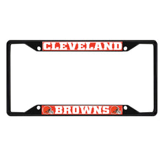 Fanmats Cleveland Browns License Plate Frame - Black Fanmats