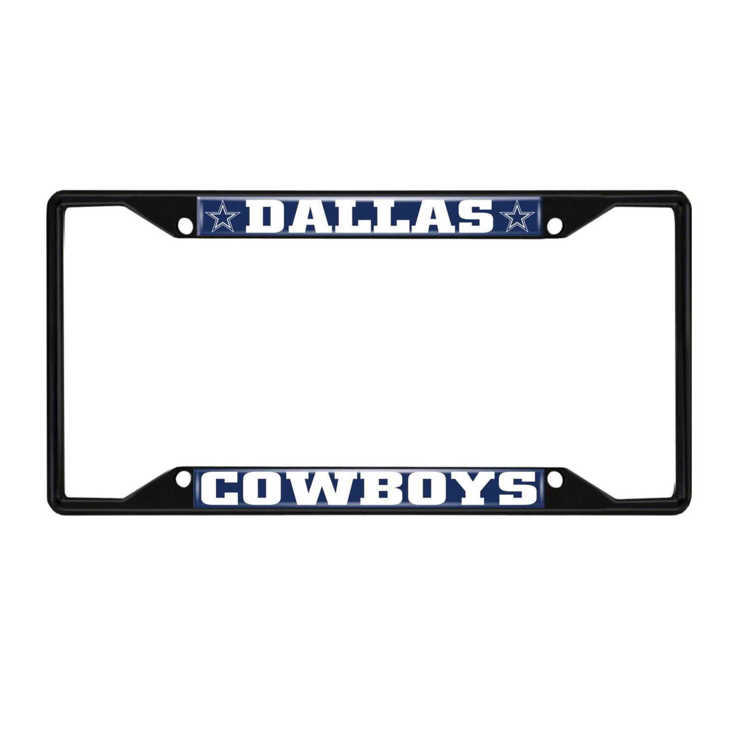 Fanmats NFL Fallas Cowboys License Plate Frame - Black