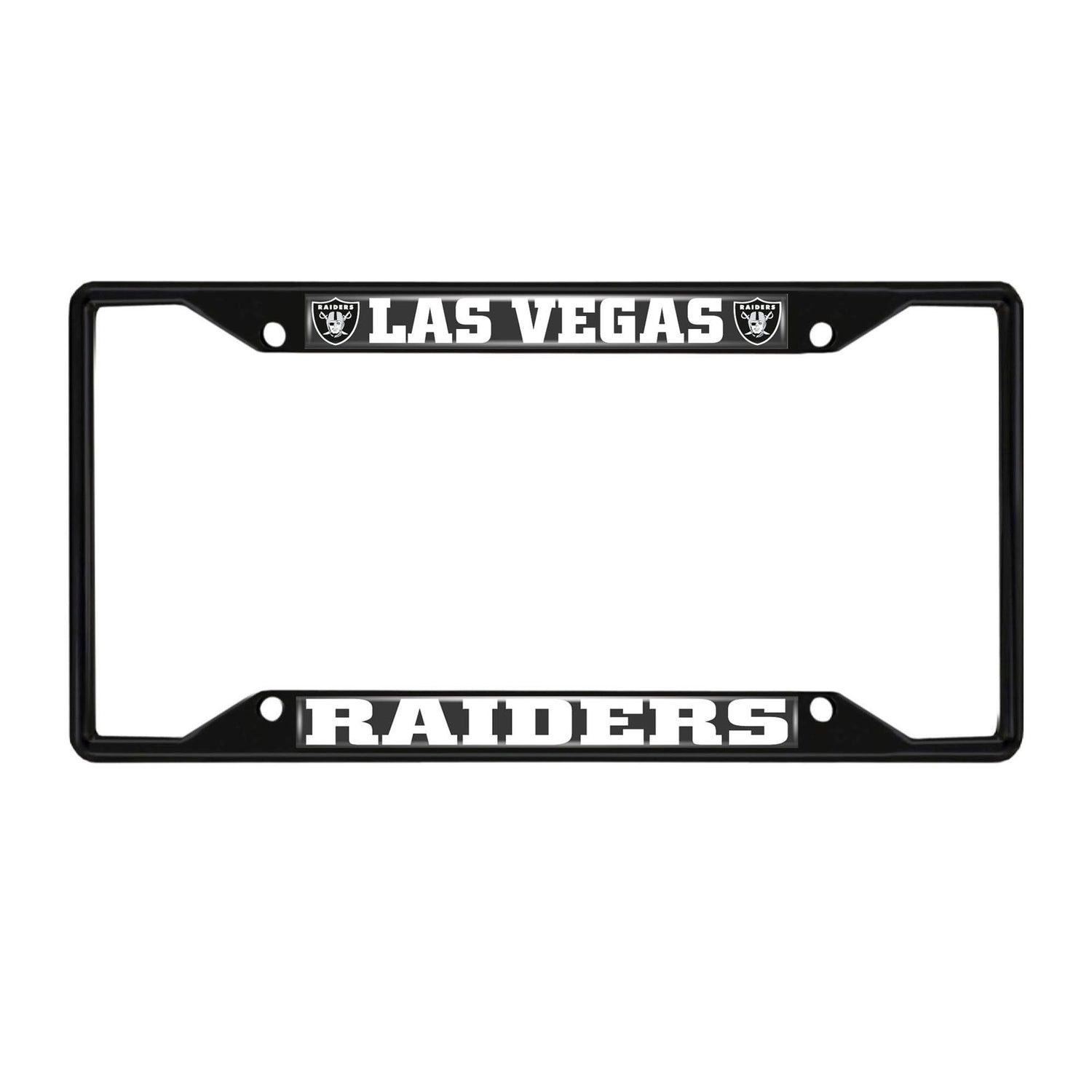 Fanmats NFL Las Vegas Raiders License Plate Frame - Black