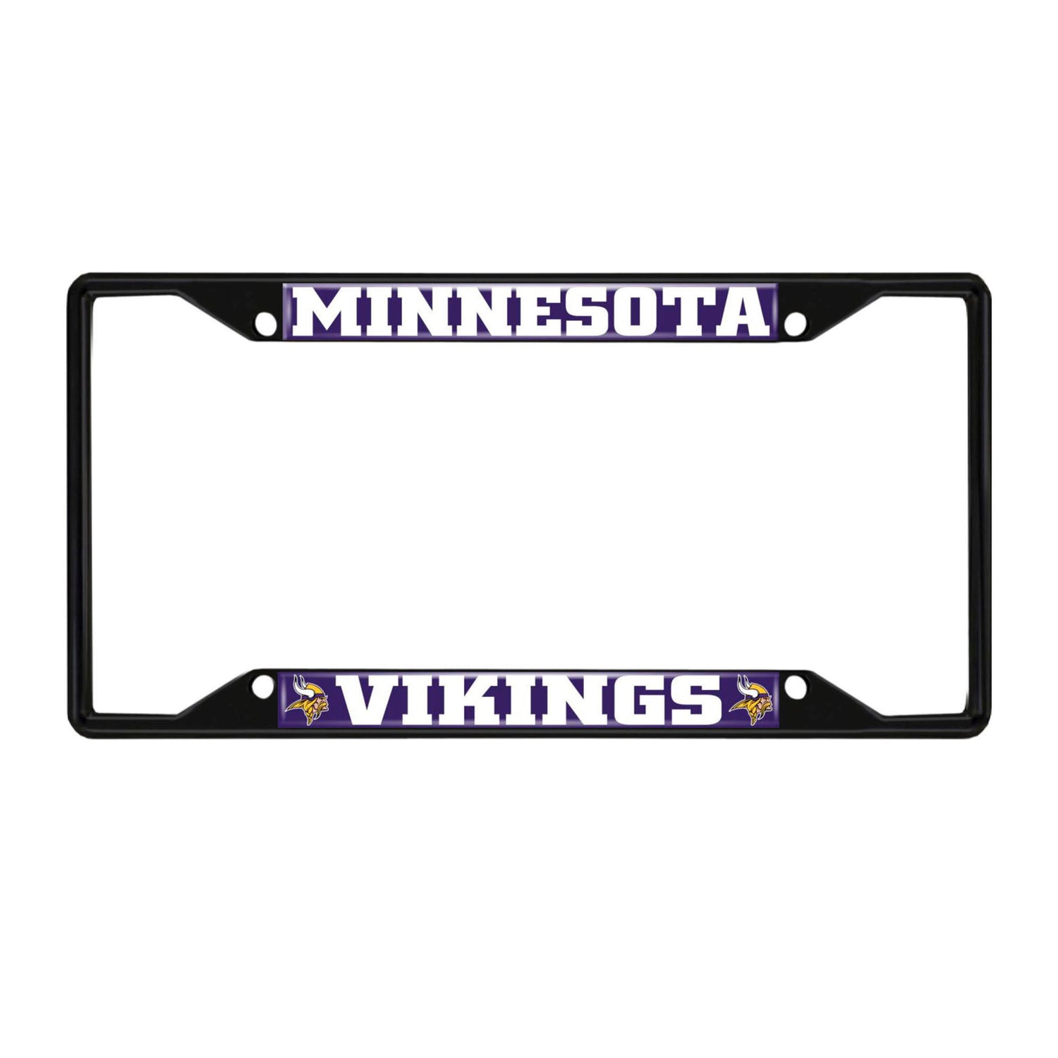 Fanmats Minnesota Vikings License Plate Frame - Black Fanmats