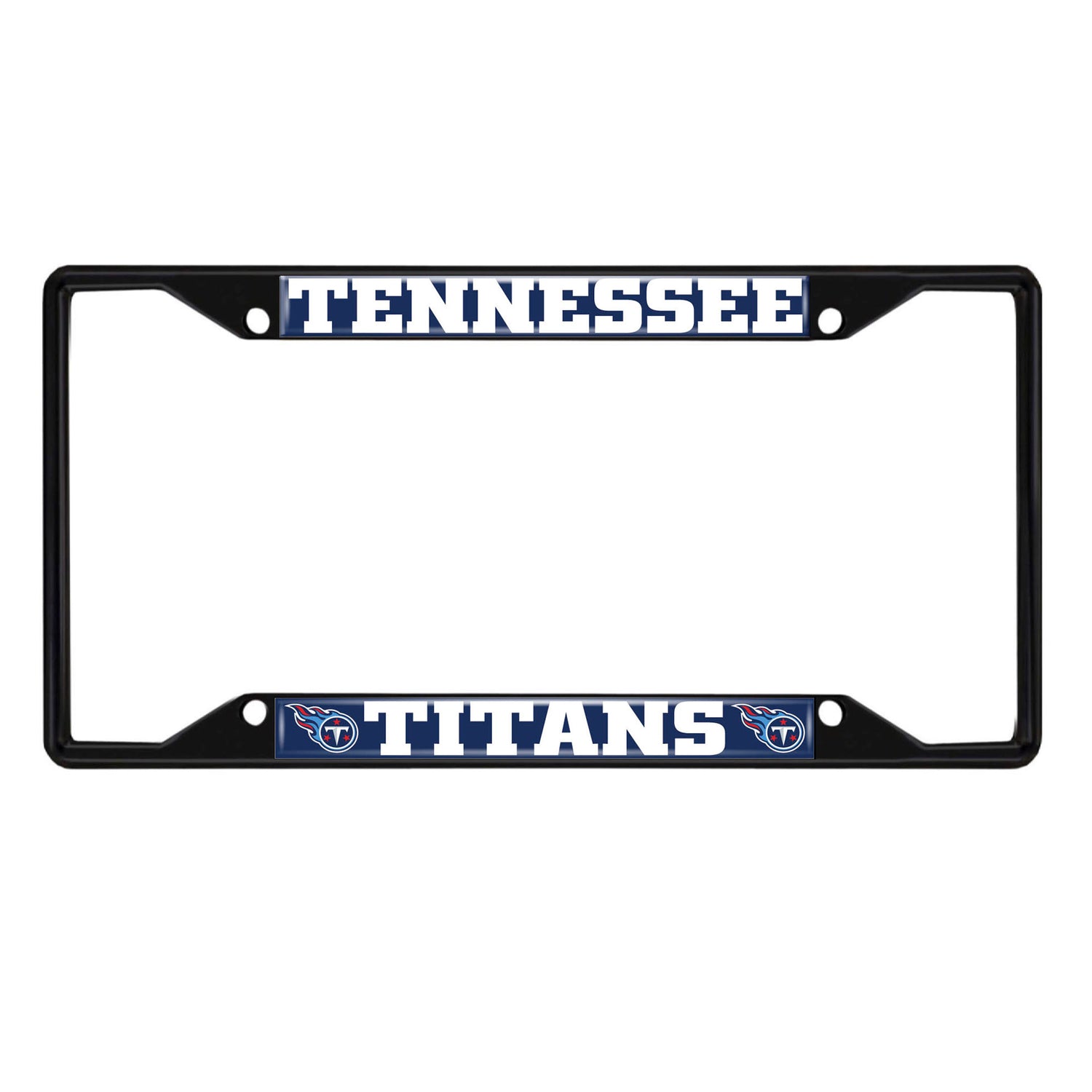 Fanmats Tennessee Titans License Plate Frame - Black