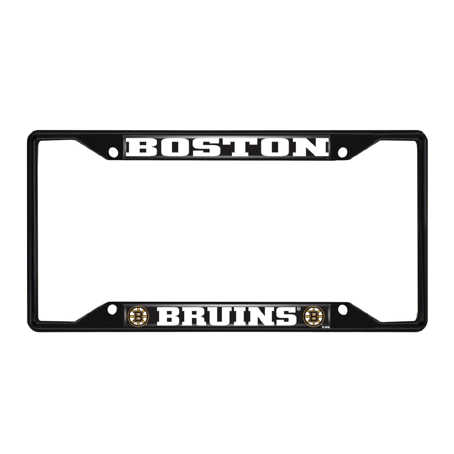 Fanmats Boston Bruins License Plate Frame - Black