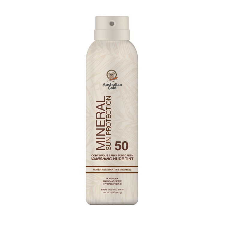 Australian Gold Mineral SPF 50 Continuous Spray - 5 oz. - PinkPro Beauty Supply