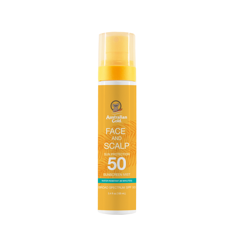 Australian Gold SPF 50 Face & Scalp Mist  - 3.4 oz. - PinkPro Beauty Supply