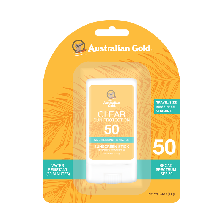 Australian Gold SPF 50 Clear Sunscreen Stick  - 0.5 oz. - PinkPro Beauty Supply