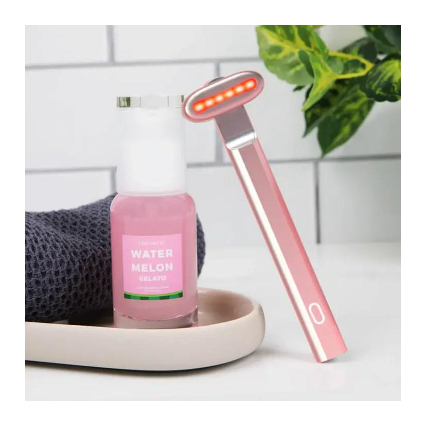 Laduora Blue & Red Light Therapy Kit Rose Pink