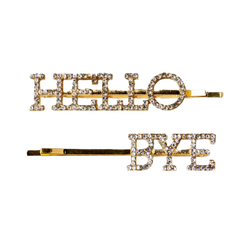 Olivia Moss Hair Pins - 2 Piece Hello Bye - PinkPro Beauty Supply