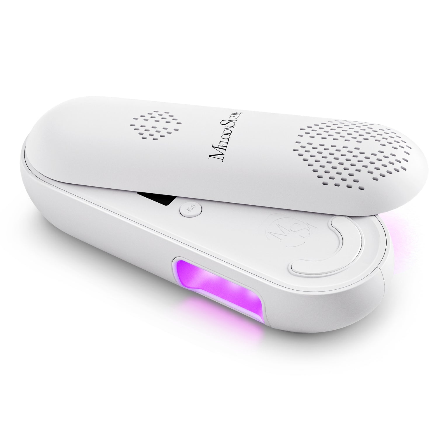 MelodySusie P-Plus20F Innovative UV Protection Rechargeable UV/LED Nail Lamp - White
