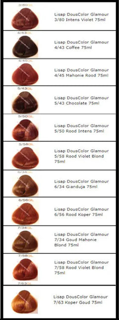 Lisap DousColor Glamour Intense Reds 7/34 Lisap