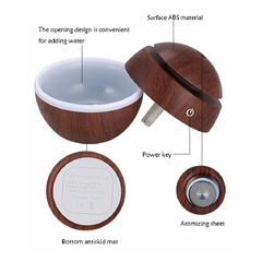 Mini Diffuser Ultrasonic Aroma - Dark Wood - PinkPro Beauty Supply