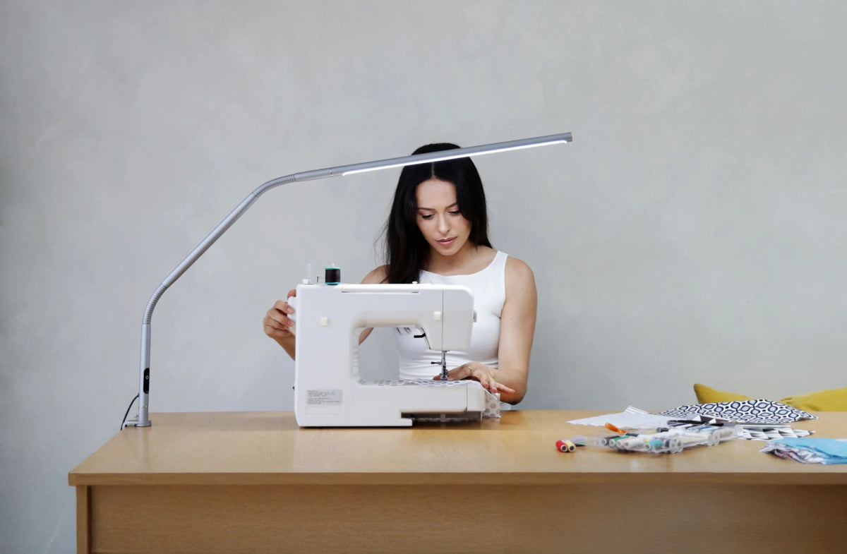 Daylight Slimline 4 Table Lamp-Ice Grey