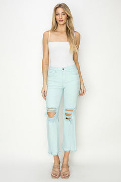 Risen Pants High Rise Straight - Mint - PinkPro Beauty Supply