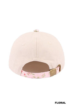 Zenana Two Tone Canvas Hat Two Tone Canvas Hat "Jesus" Floral Zenana