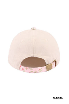 Zenana Two Tone Canvas Hat Two Tone Canvas Hat "Jesus Is King" Floral Zenana