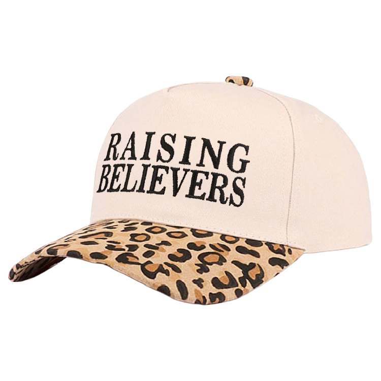 Zenana Cap Two Tone Raising Believers Leopard
