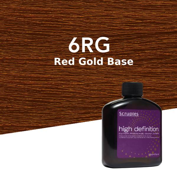 Scruples High Def Custom Mixing Gel Color -6RG Red Gold Base Golden Red 4 oz.