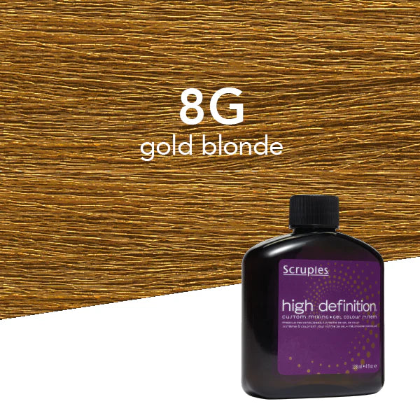 Scruples High Def Custom Mixing Gel Color - 8G Gold Base Golden Blonde 4 oz.