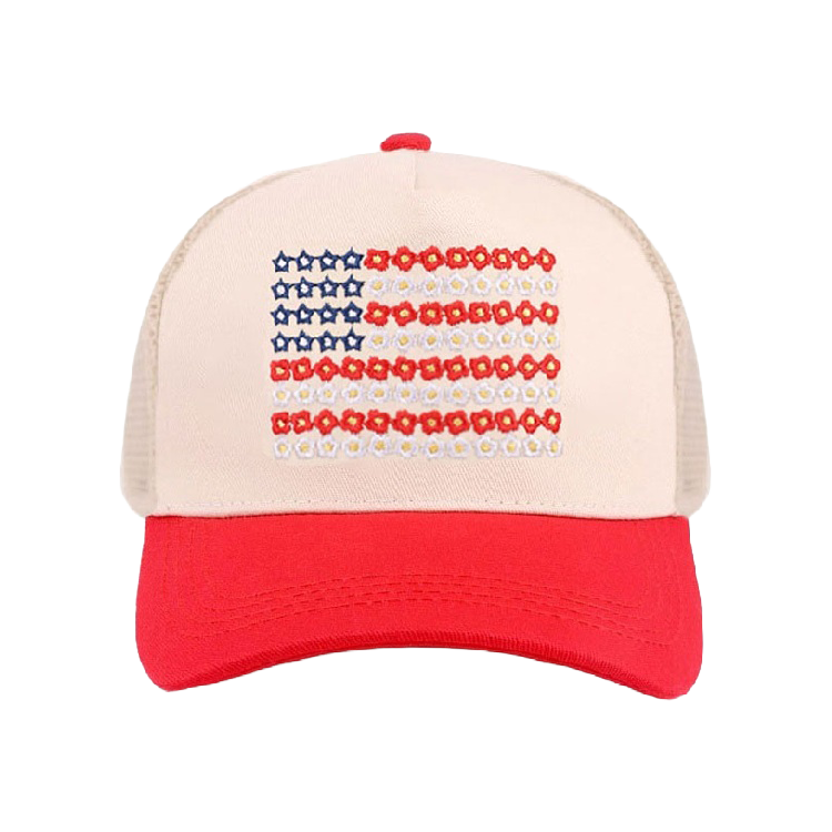 Cap Two Tone Flag Red