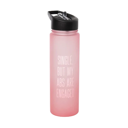 Gift Tritan Bottle - Single But My Abs Are Engaged - PinkPro Beauty Supply
