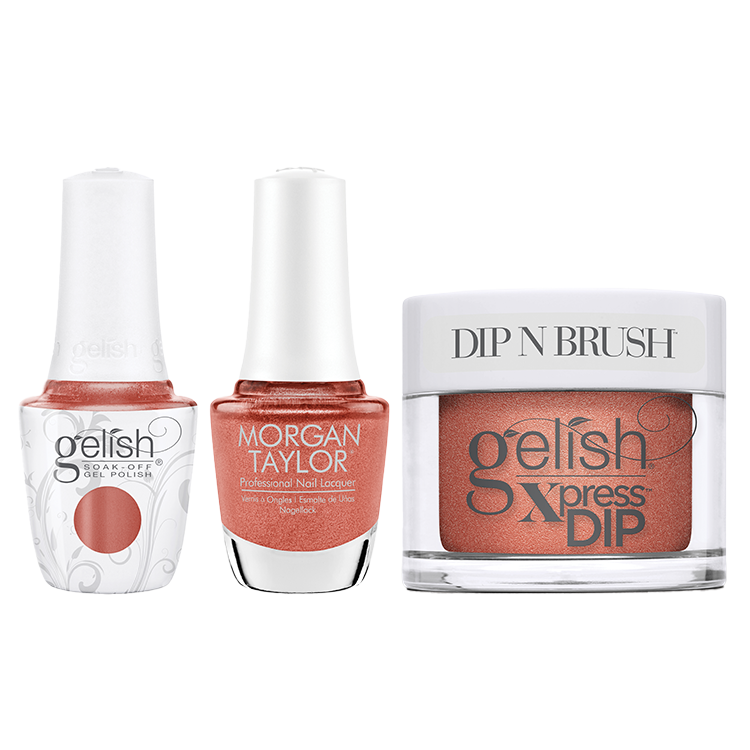 gelish & morgan taylor trío - campo de agua