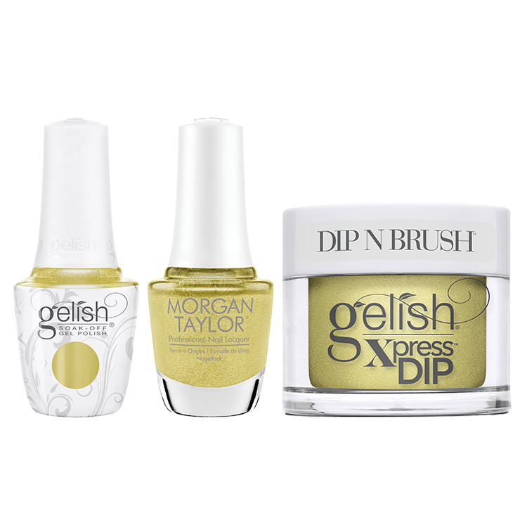 gelish & morgan taylor trío - campo de agua