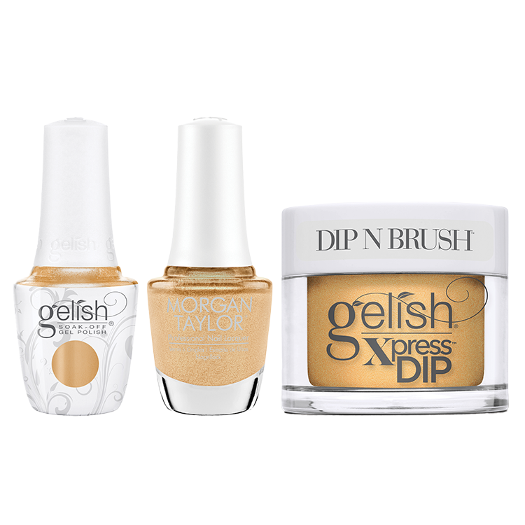 gelish & morgan taylor trío - campo de agua