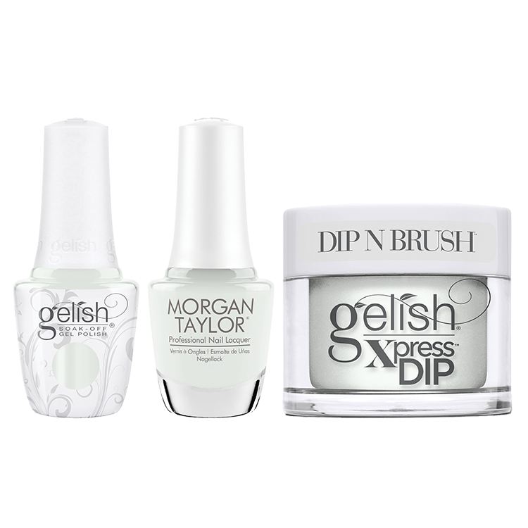 gelish & morgan taylor trío - campo de agua