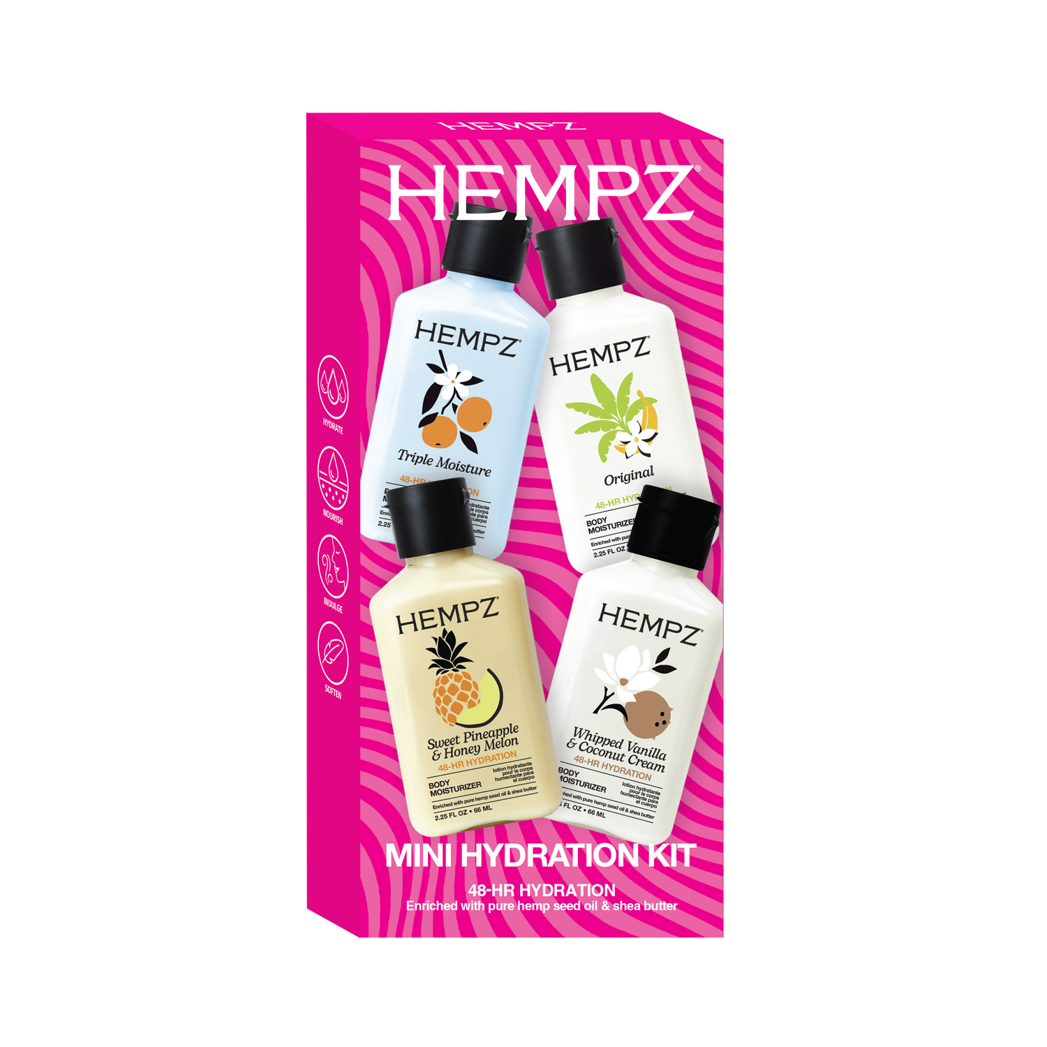Kit de hidratación Hempz Mini - Core
