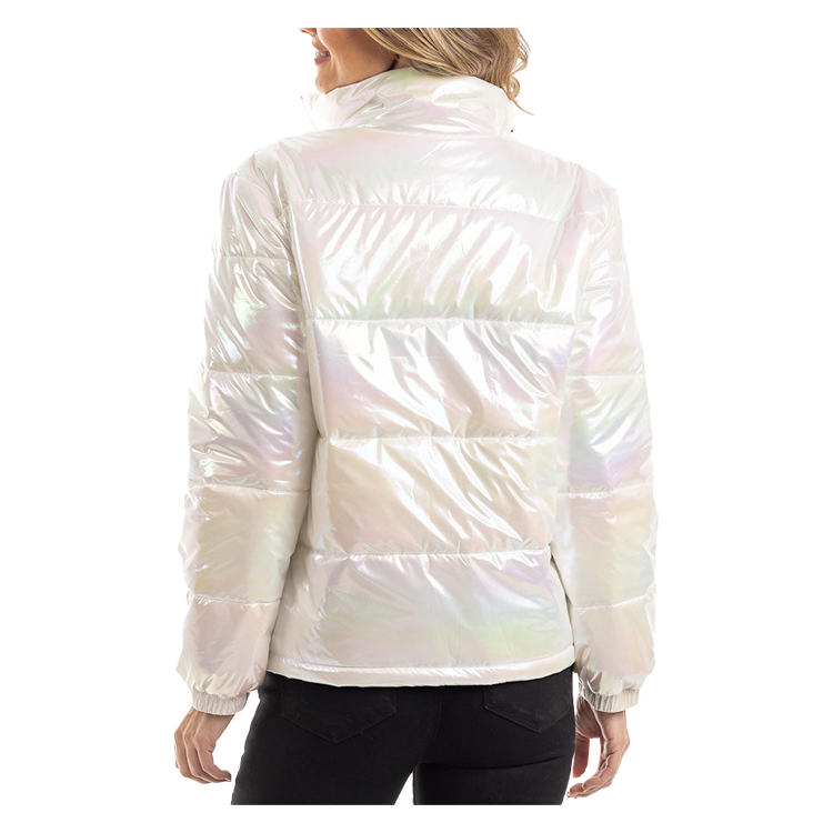 Puffer Jacket Iridescent White